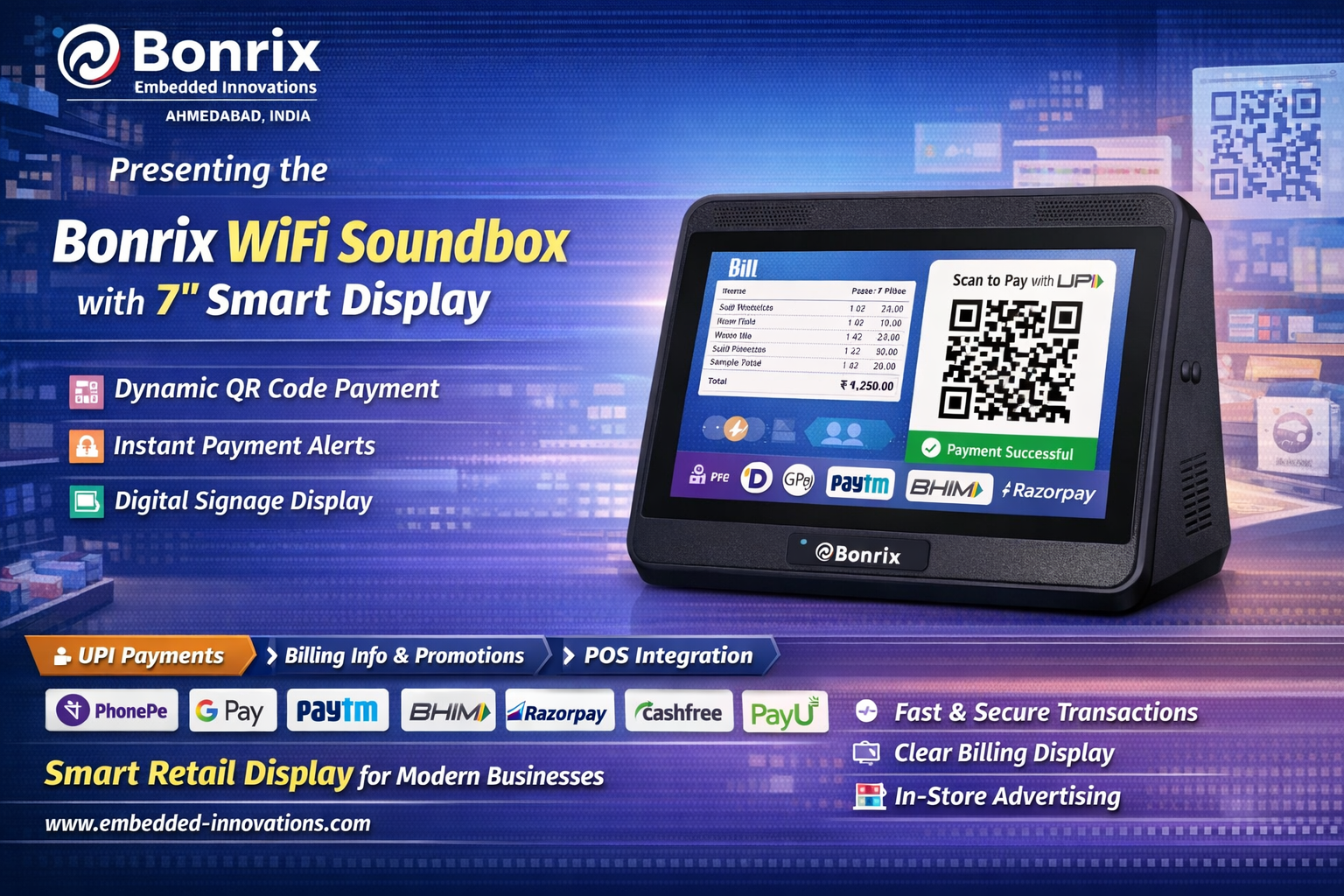Bonrix 7 Inch Smart Display